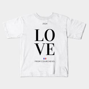 Love from Courchevel 2024 Kids T-Shirt